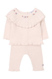 Ensemble long - rose pale