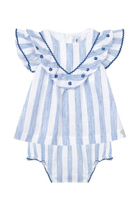 Baby Parfum Bucolique linen blend set - Cornflower