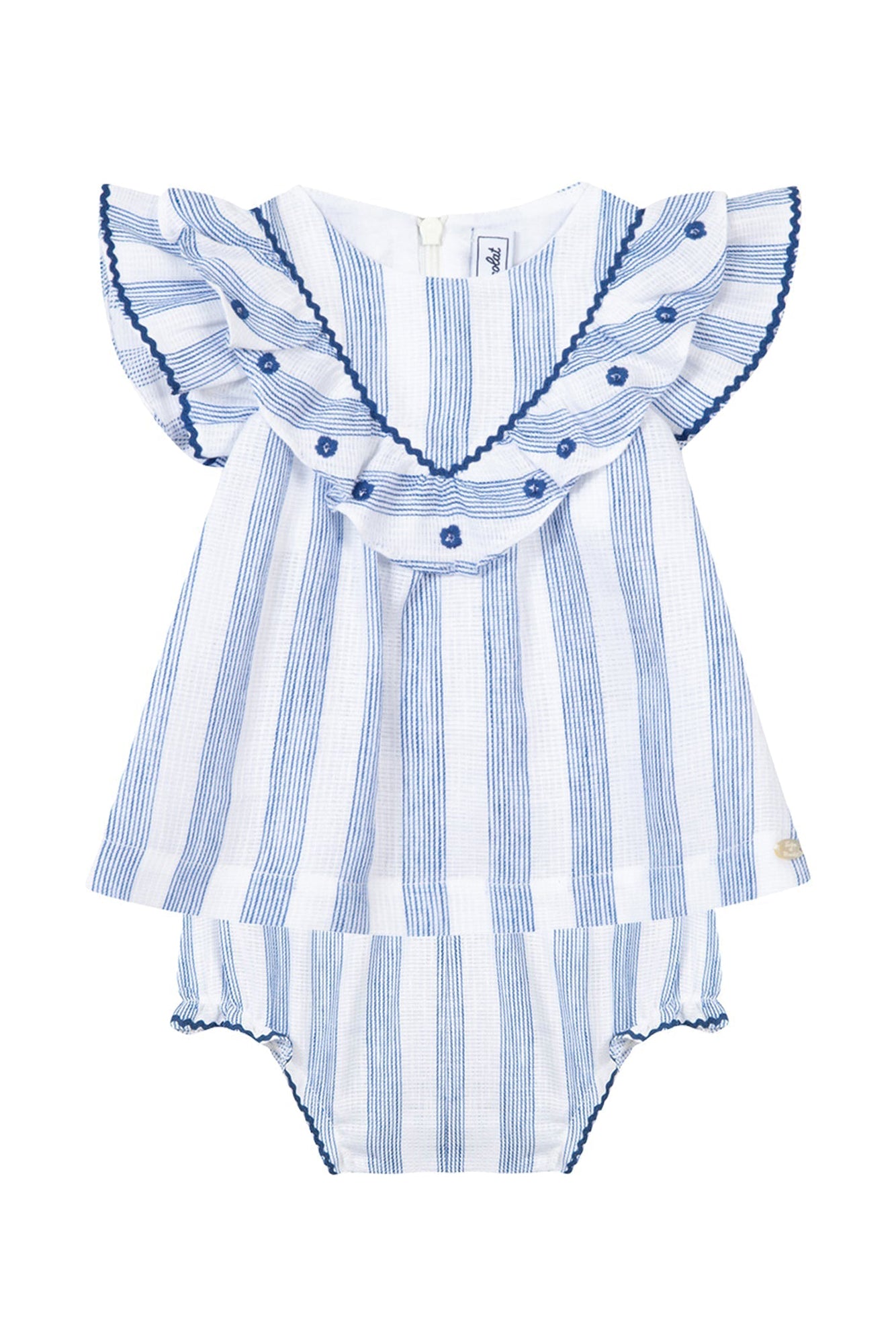 Baby Parfum Bucolique linen blend set - Cornflower