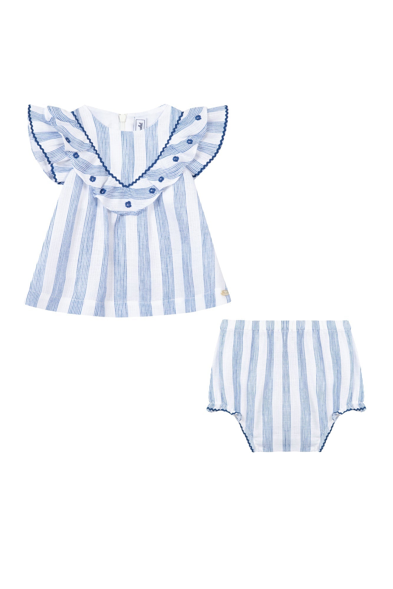 Baby Parfum Bucolique linen blend set - Cornflower