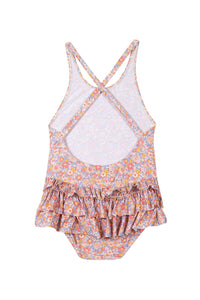 Bandeau École buissonnière en laine - Framboise Chiné
