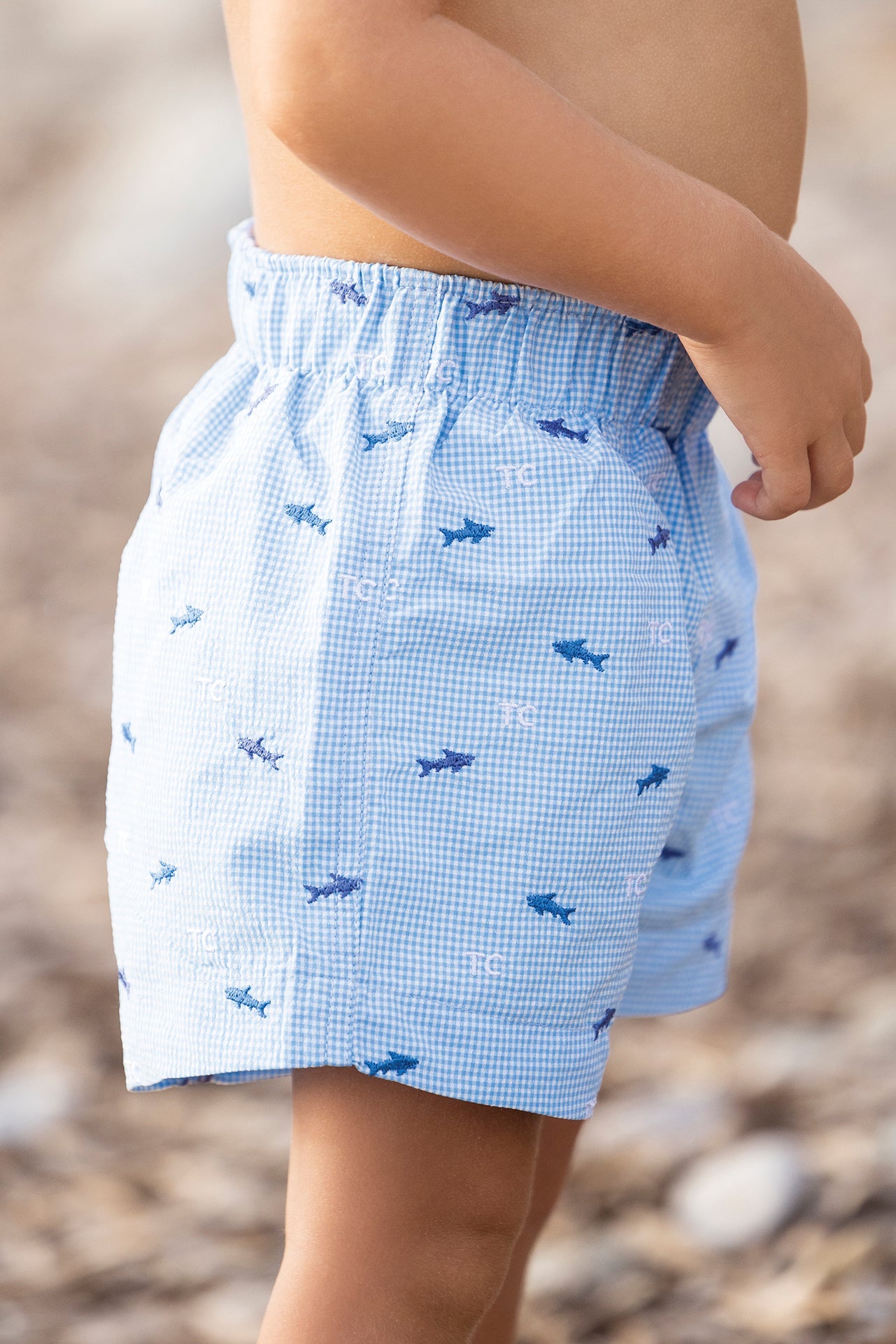 Baby Carnet De Voyage swim shorts - Cobalt
