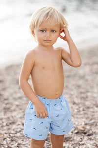 Baby Carnet De Voyage swim shorts - Cobalt