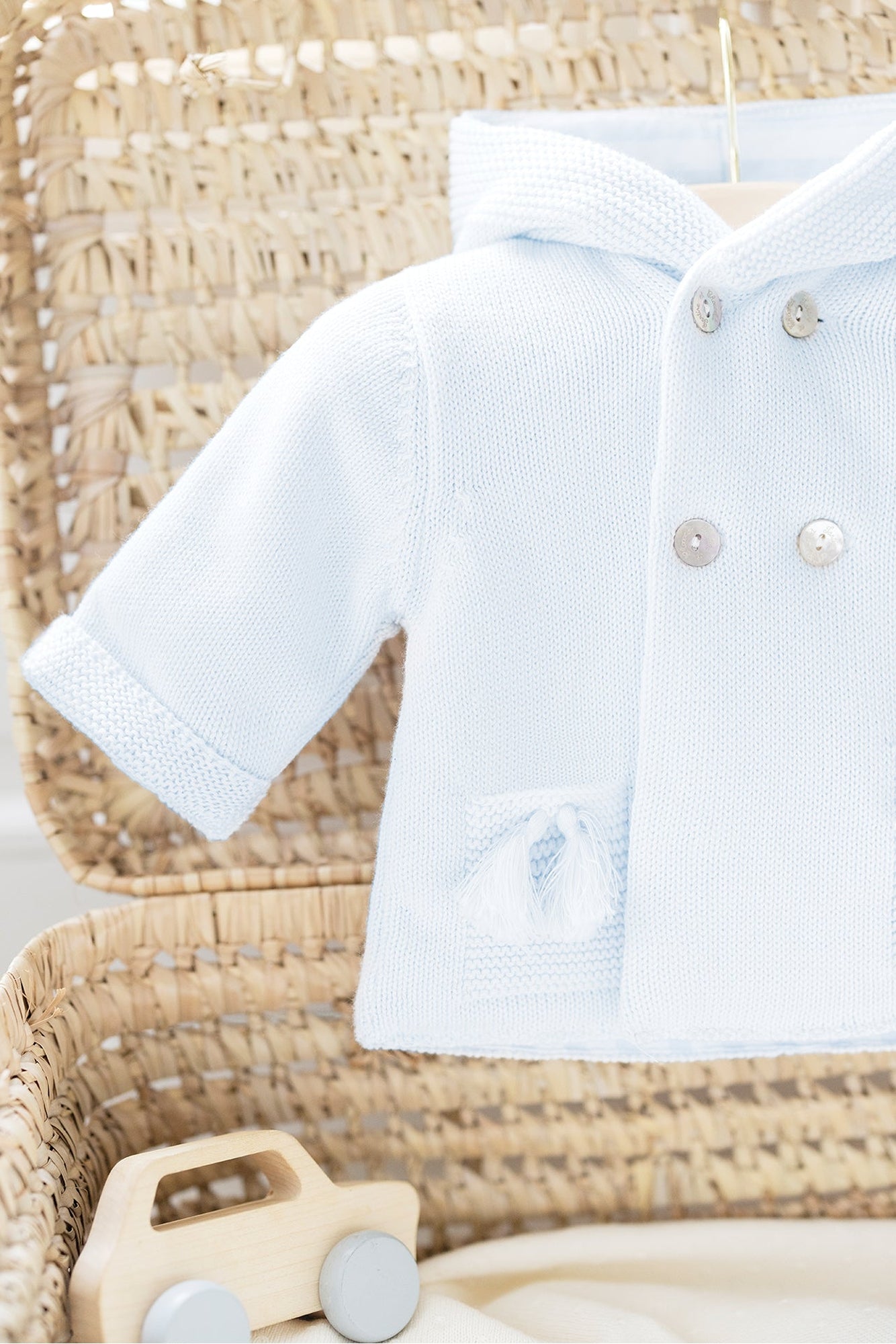 Mon Premier Trousseau Coat - Sky Blue