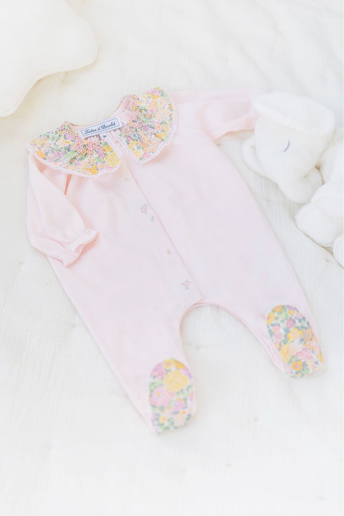 Baby Nuit Pyjamas - Pale Pink