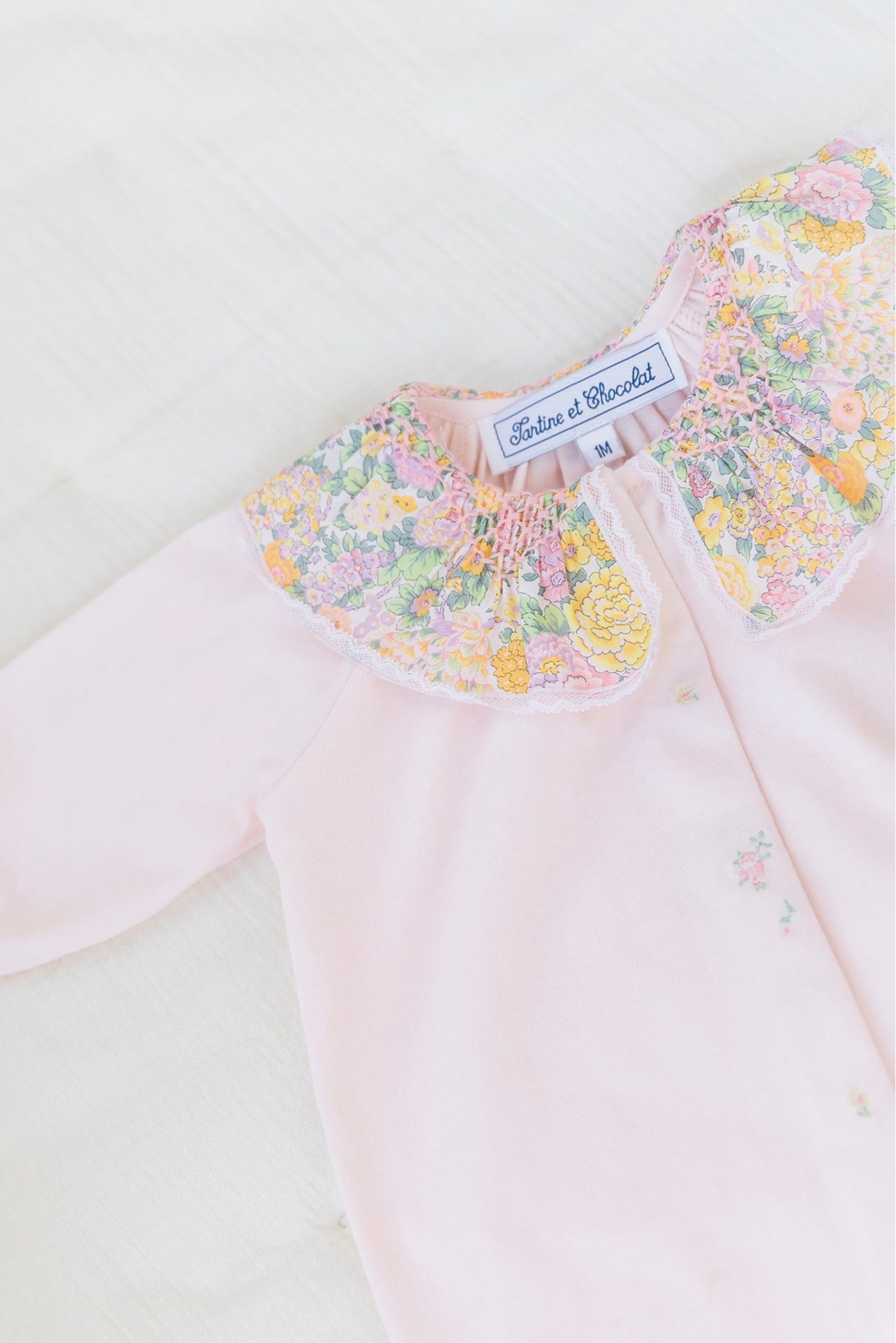 Baby Nuit Pyjamas - Pale Pink