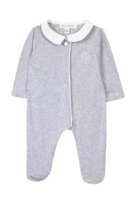 Baby Nigh Pyjamas - Light Heather Grey