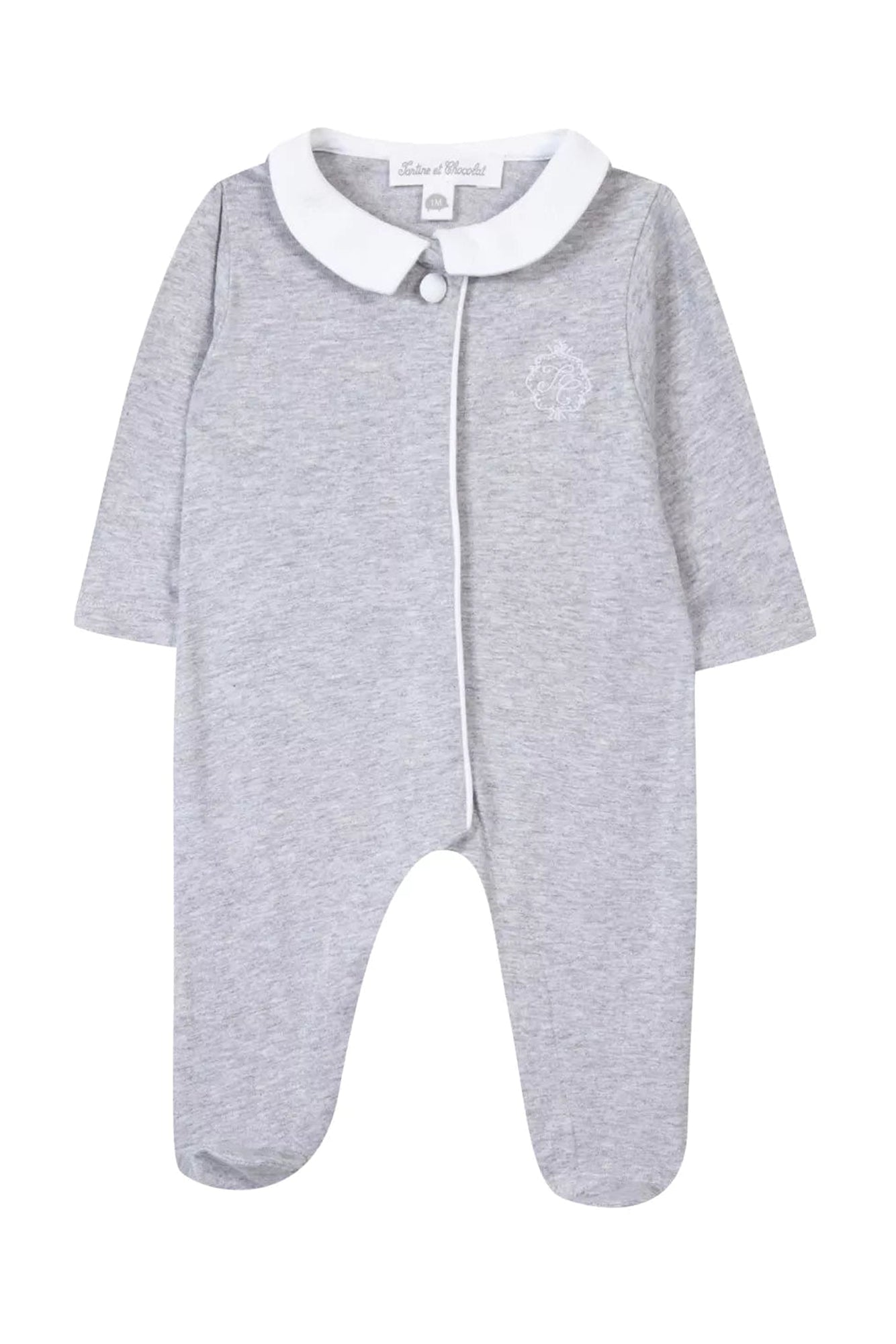Baby Nigh Pyjamas - Light Heather Grey