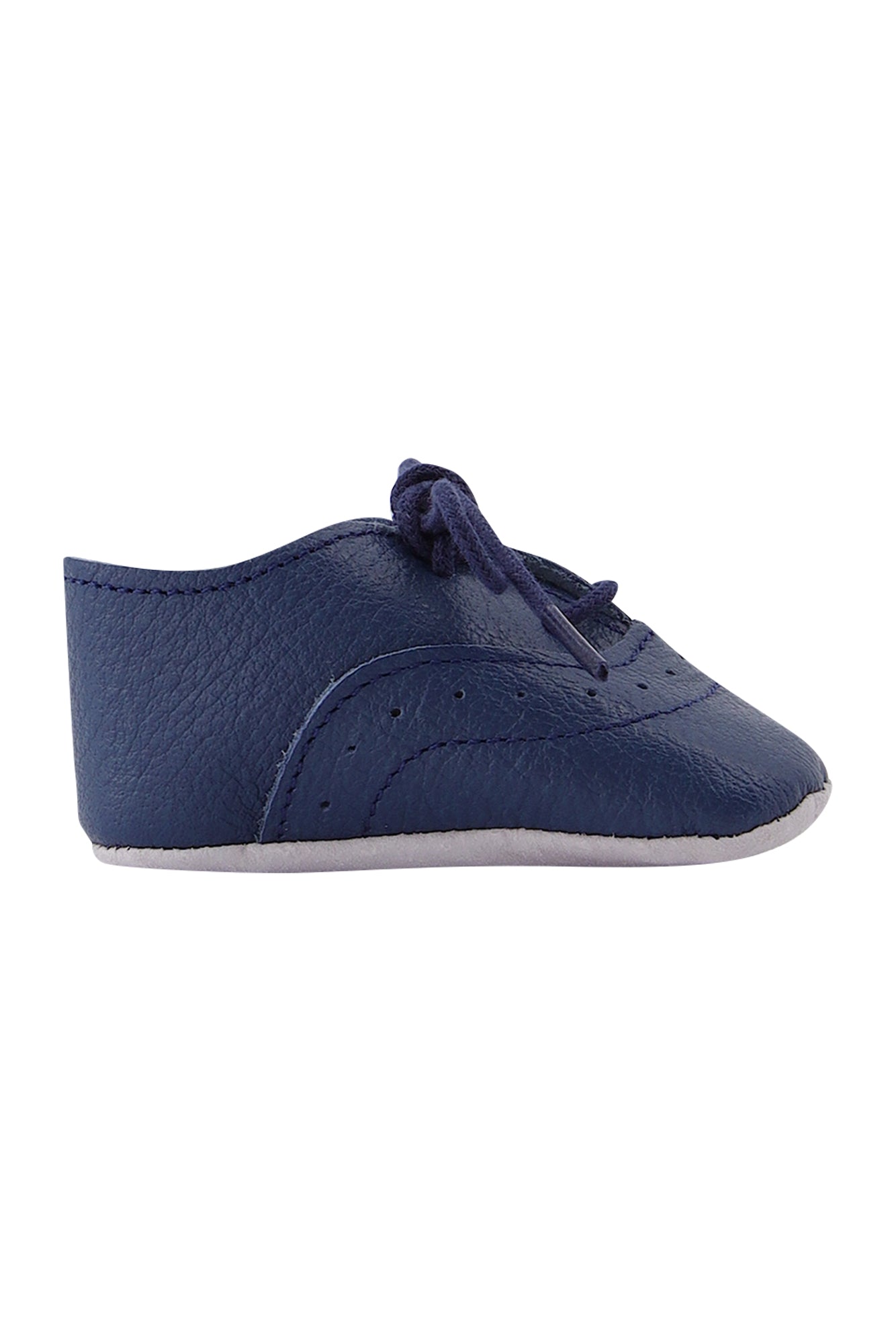 Chaussons Baby Explorateur en cuir - Encre