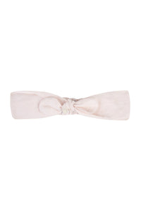 Bandeau Baby Reves Poetiques en lin - Rose Pale