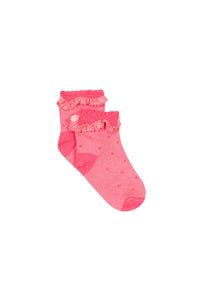 Chaussettes Baby Jardin d'éte - Rose Moyen