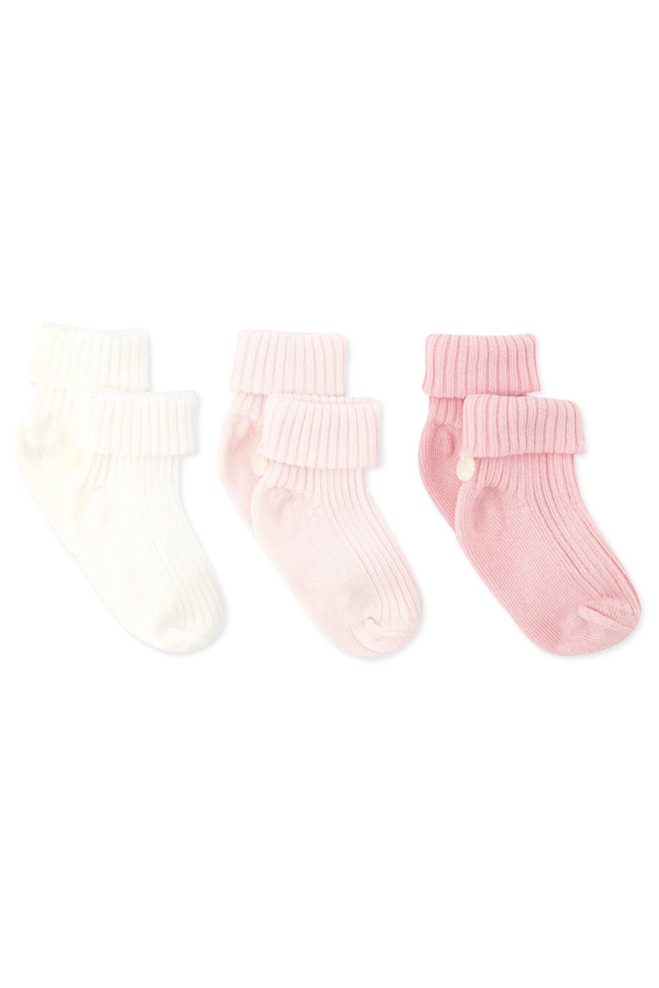 Lot de chaussettes Premier Trousseau - Rose Pâle
