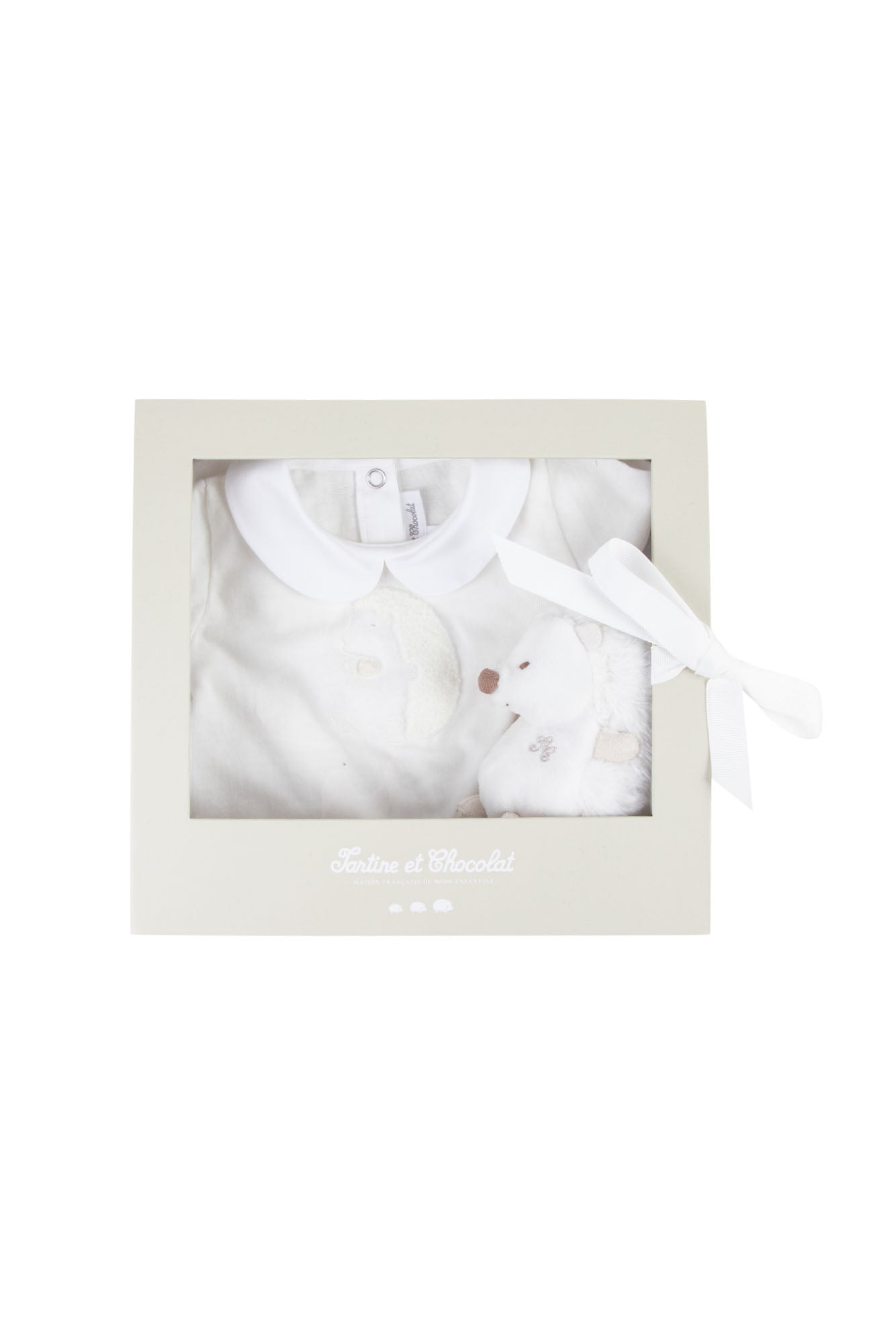 Pyjamas with cuddly toy Mon Premier Trousseau - Ecru