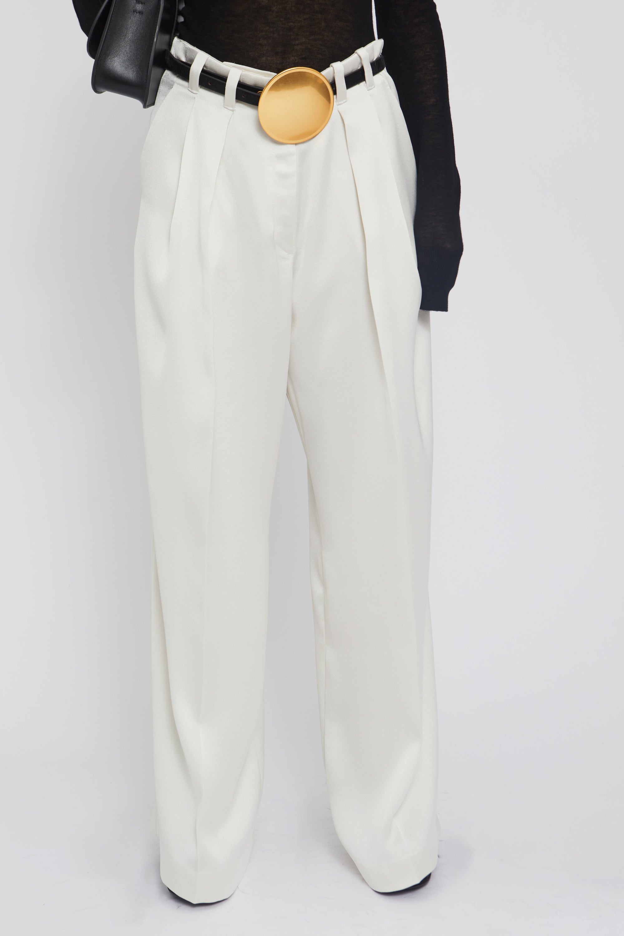 Pantalon Twister coupe large - White