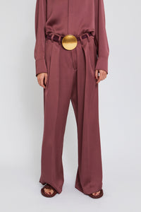 Pantalon Twister coupe large - Camel