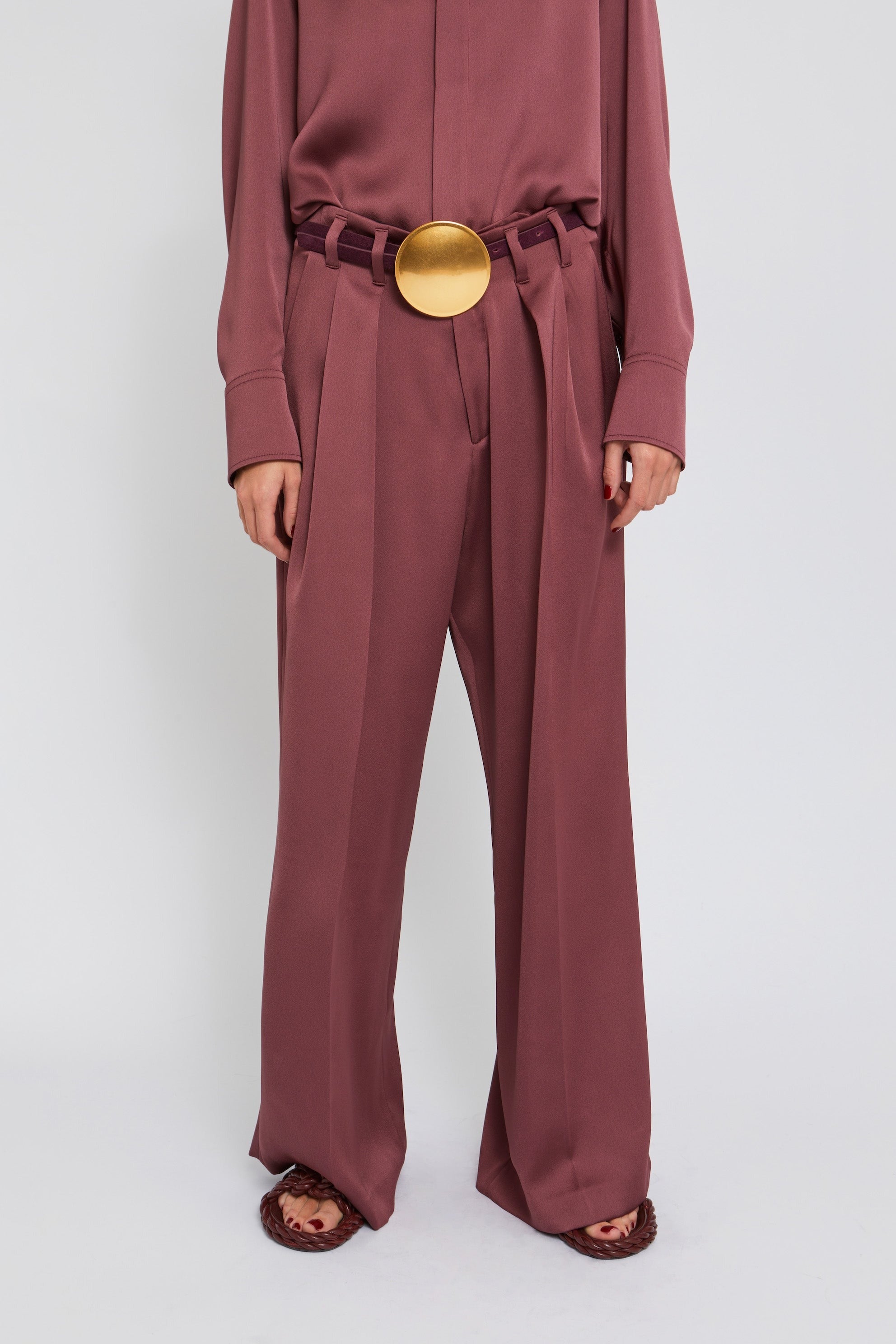 Pantalon Twister coupe large - Camel