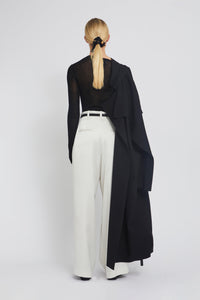 Pantalon Twister coupe large - White