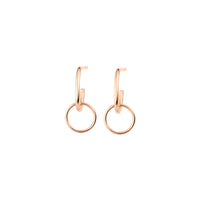 18-carat rose gold Tiny-Circle earrings - Rose