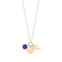 Twenty necklace in 18-carat rose gold and lapis lazuli - Blue