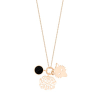 twenty onyx 3 charms on chain