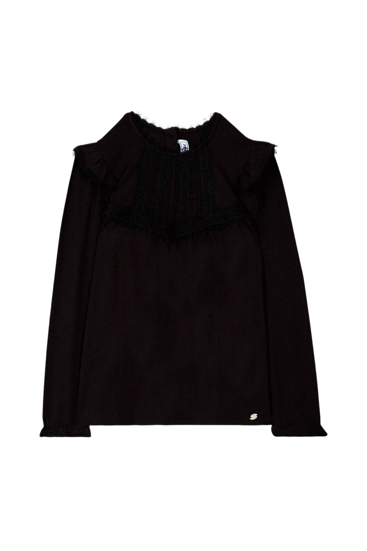 T-shirt Preppy hivernal - Noir