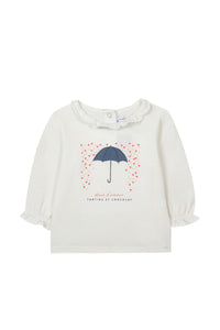 T-shirt Bouquet romantique - Corail