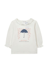 T-shirt Bouquet romantique - Corail