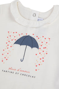 Corail / T-Shirt Bouquet Romantique - Corail