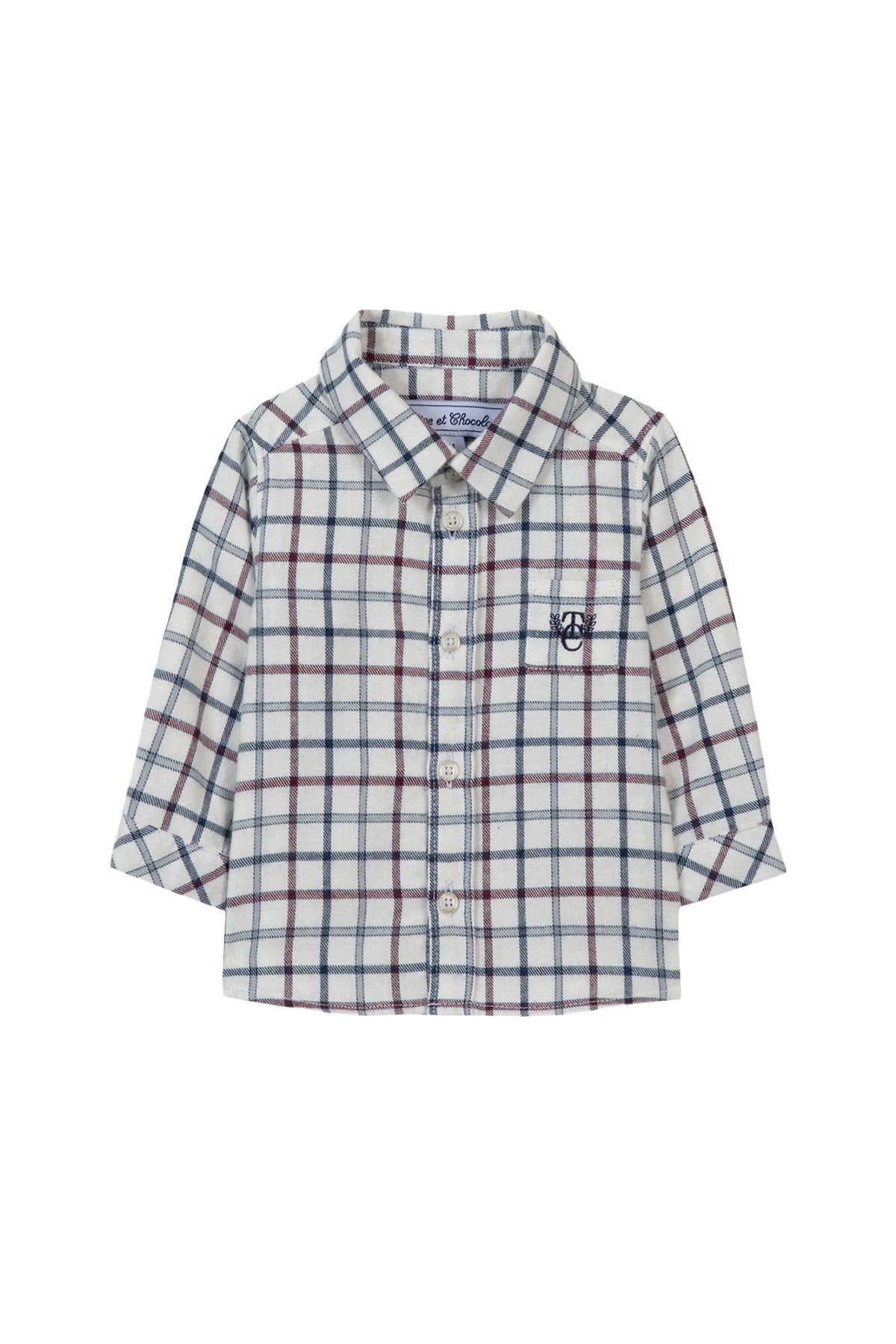 Chemise city en coton - Bordeaux