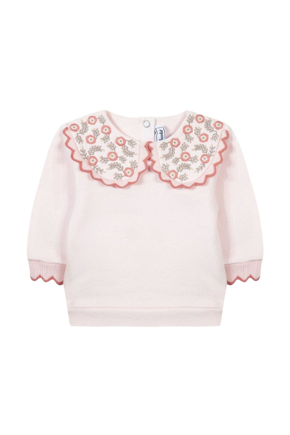 Sweatshirt Bouquet romantique - Rose pâle