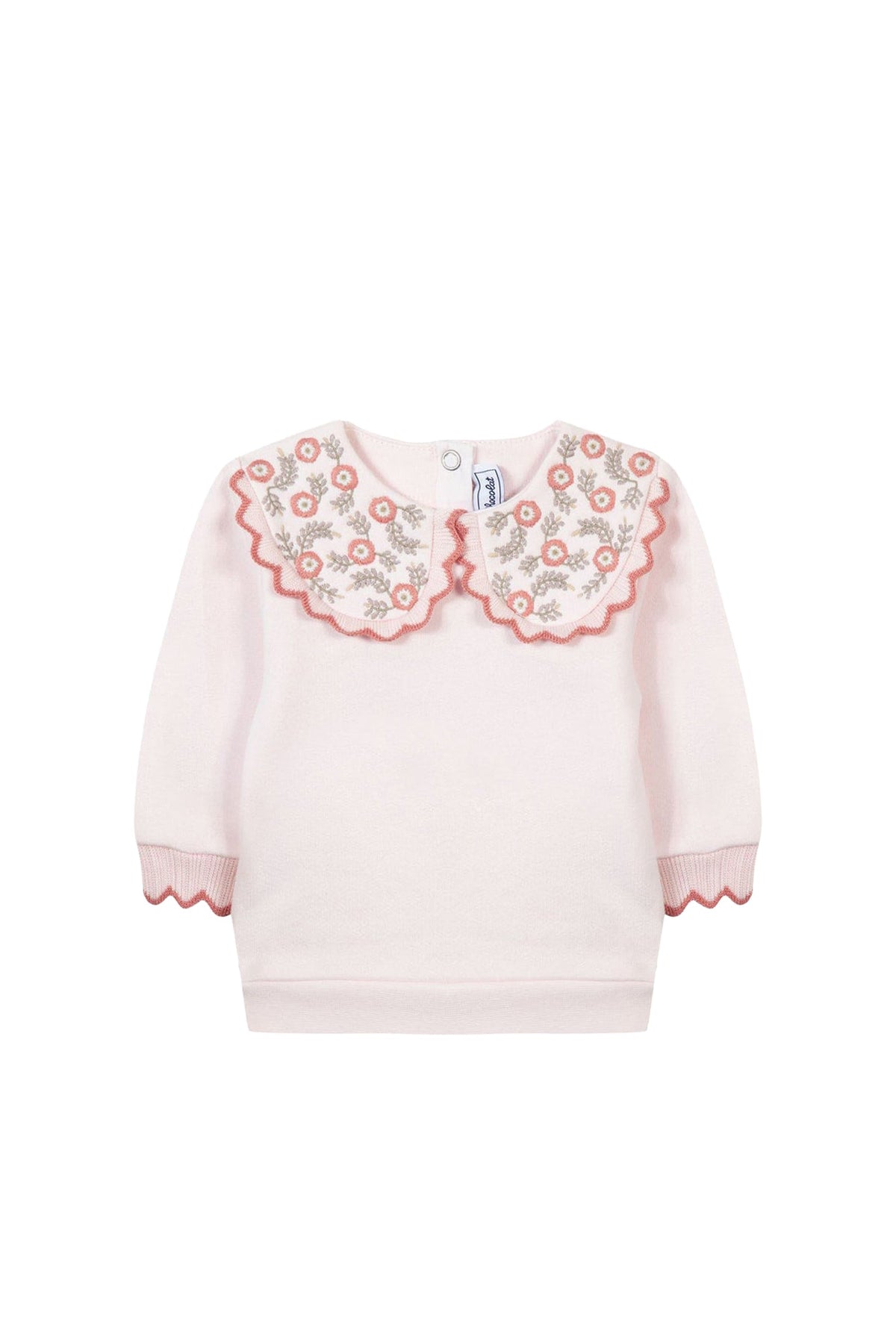 Sweatshirt Bouquet romantique - Rose pâle