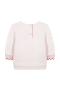 Sweatshirt Bouquet romantique - Rose pâle
