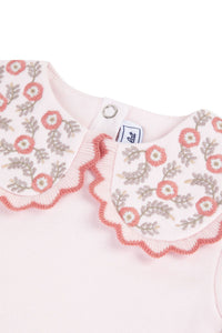 Sweatshirt Bouquet romantique - Rose pâle