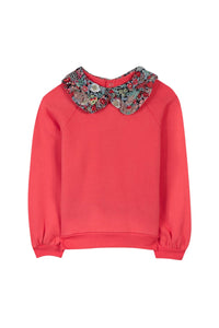 Sweatshirt Bouquet romantique - Grenadine