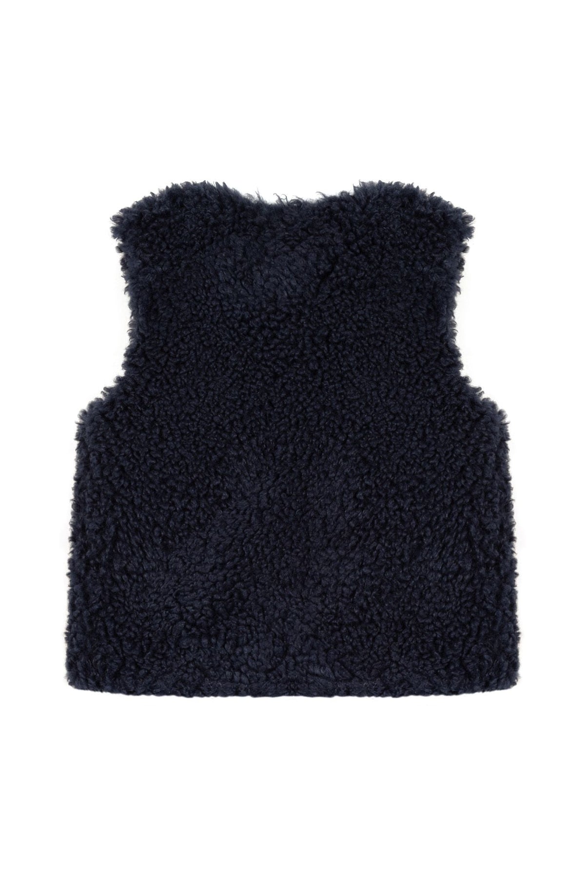 Veste sans manches à fourrure Jardin d'hiver - Marine