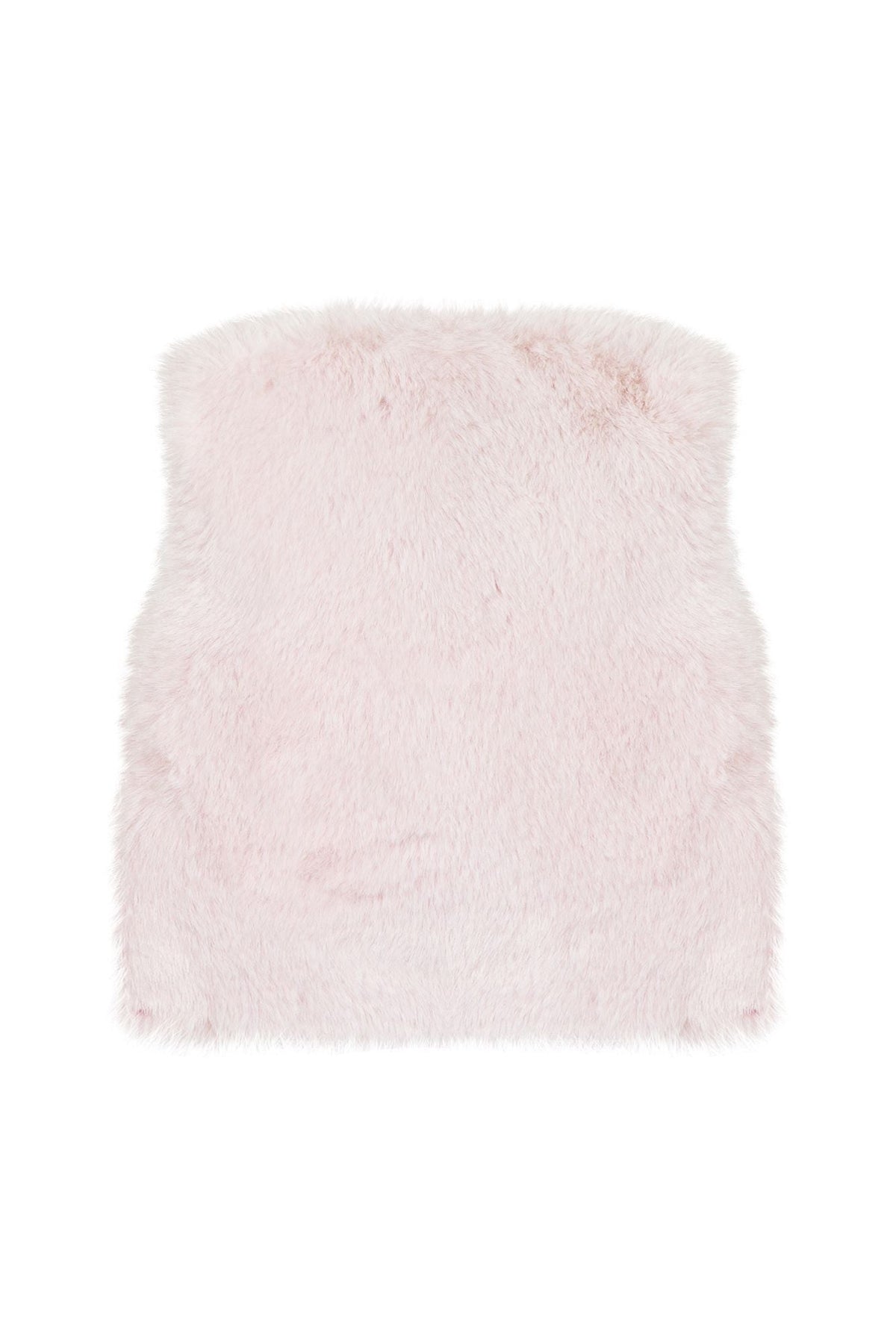 Gilet à fourrure Matin bucolique - Rose pâle