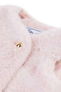Gilet à fourrure Matin bucolique - Rose pâle