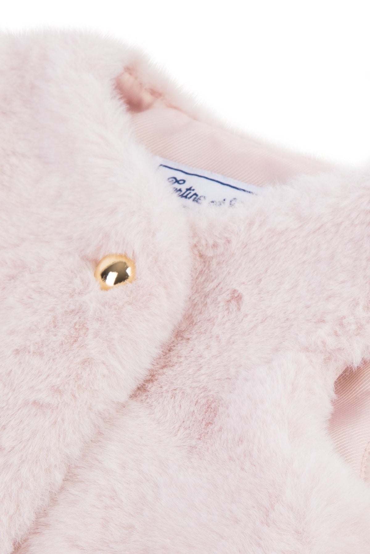 Gilet à fourrure Matin bucolique - Rose pâle