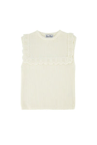 Pull Back to school en laine et cachemire - Nacre