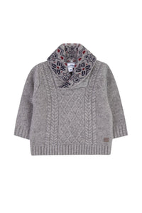 Pull City en laine et cachemire - Gris chiné moyen