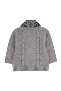 Gris Chiné Moyen / Pull City En Laine Et Cachemire - Gris Chiné Moyen