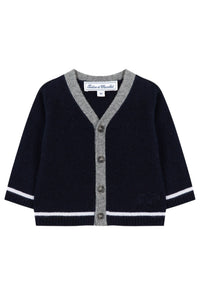 Gilet Cérémonie en cachemire - Marine