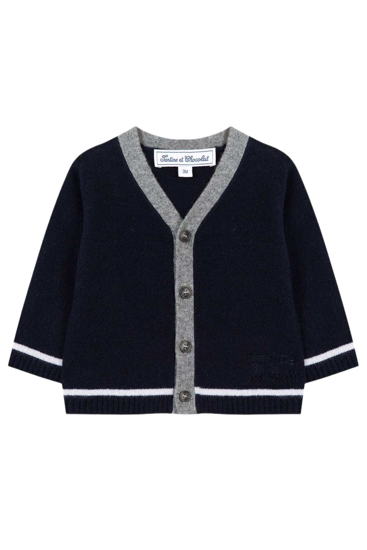 Gilet Cérémonie en cachemire - Marine
