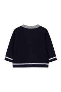 Gilet Cérémonie en cachemire - Marine