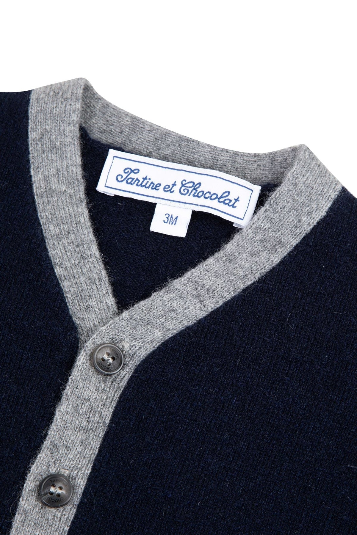 Marine / Gilet Cérémonie En Cachemire - Marine