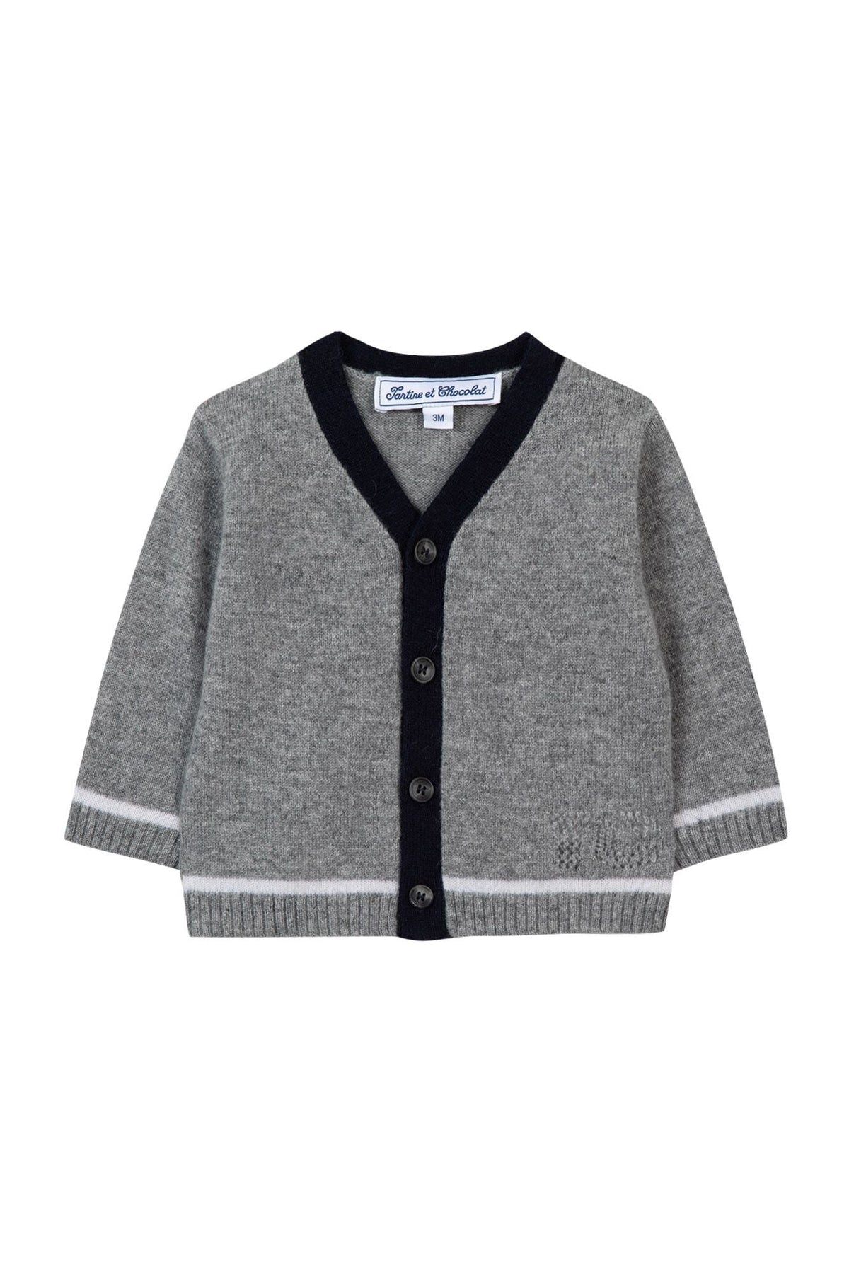 Gris Chiné Moyen / Pull City En Laine Et Cachemire - Gris Chiné Moyen