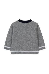 Gilet Cérémonie en cachemire - Gris chiné moyen