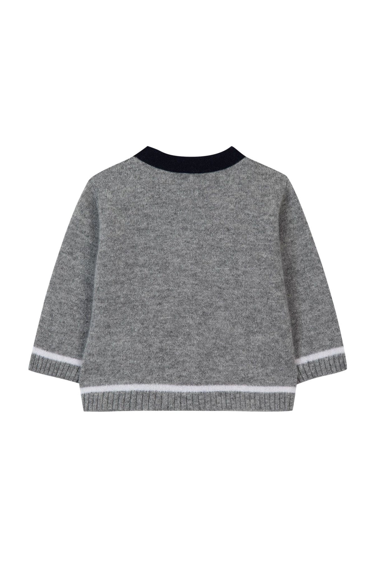 Gilet Cérémonie en cachemire - Gris chiné moyen