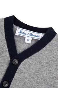 Gris Chiné Moyen / Pull City En Laine Et Cachemire - Gris Chiné Moyen