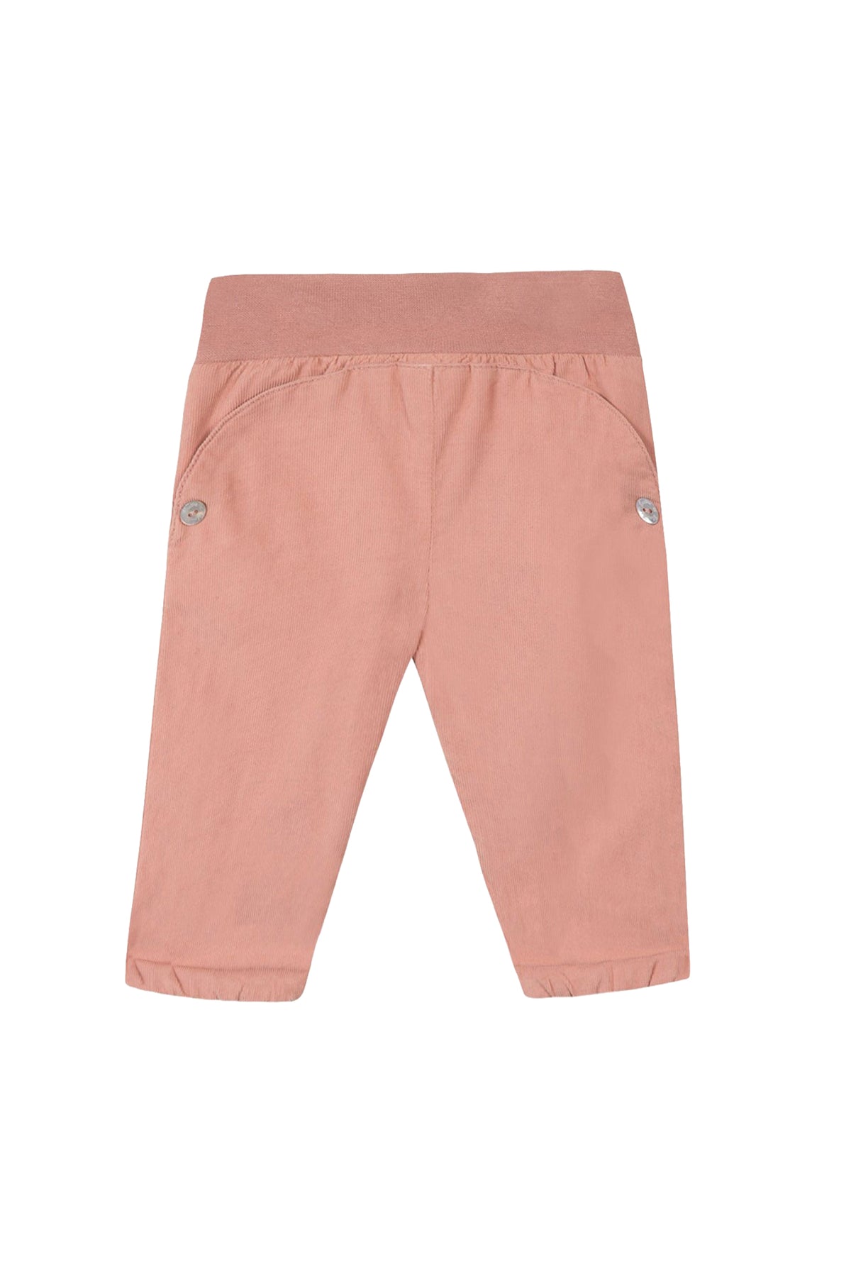 Pantalon mon premier trousseau en coton - Vieux rose